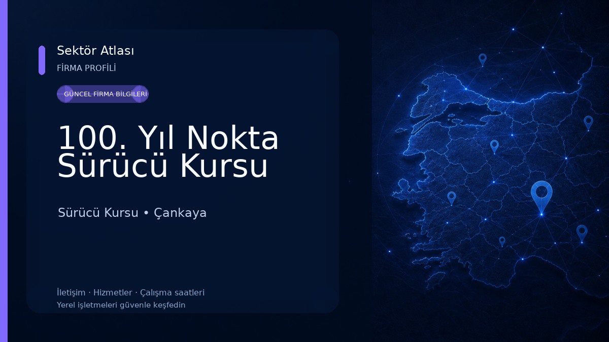 100. Yıl Nokta Sürücü Kursu Sürücü Kursu