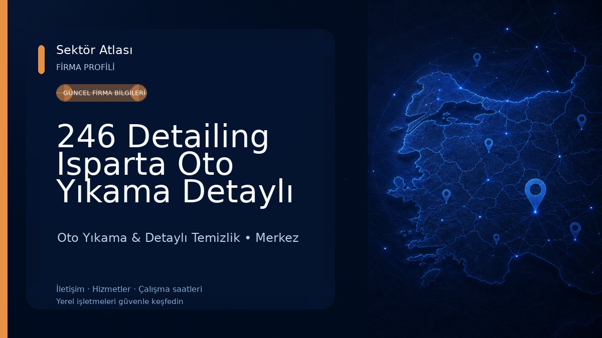 246 Detailing Isparta Oto Yıkama Detaylı Temizlik