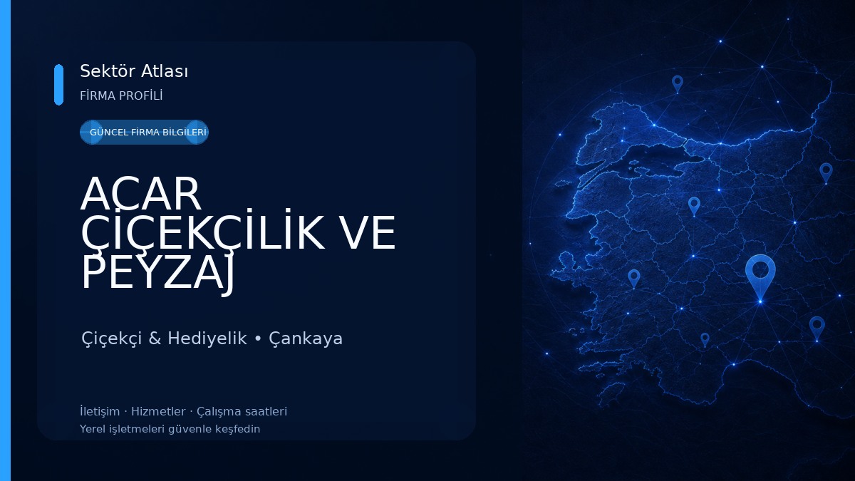 ACAR ÇİÇEKÇİLİK VE PEYZAJ Çiçekçi & Hediyelik