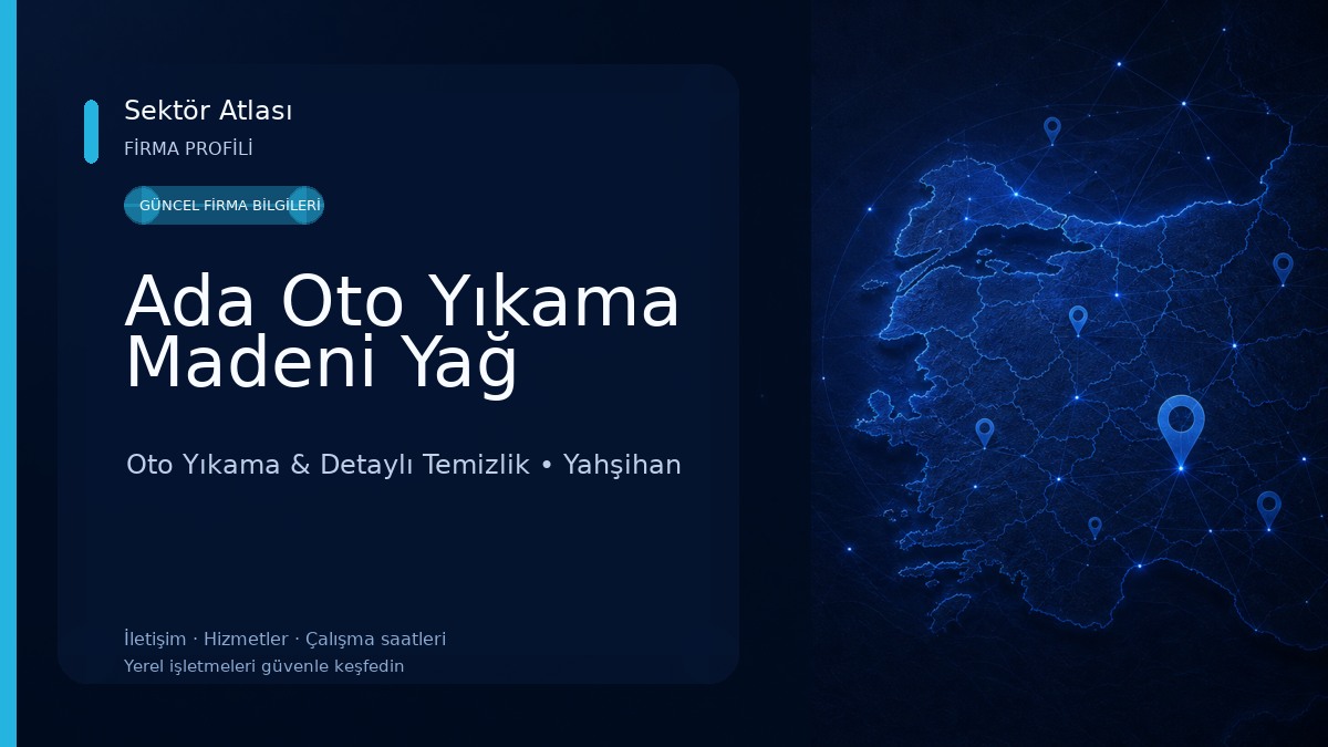 Ada Oto Yıkama Madeni Yağ Oto Yıkama & Detaylı Temizlik