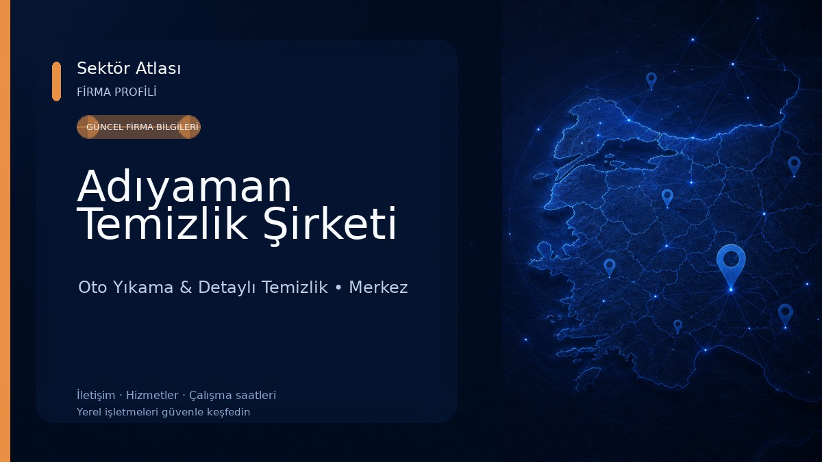 Adıyaman Temizlik Şirketi