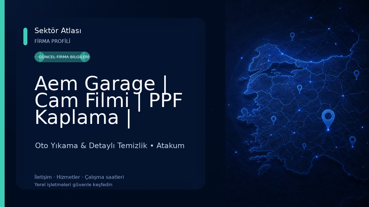 Aem Garage | Cam Filmi | PPF Kaplama | Samsun Oto Yıkama Oto Yıkama & Detaylı Temizlik