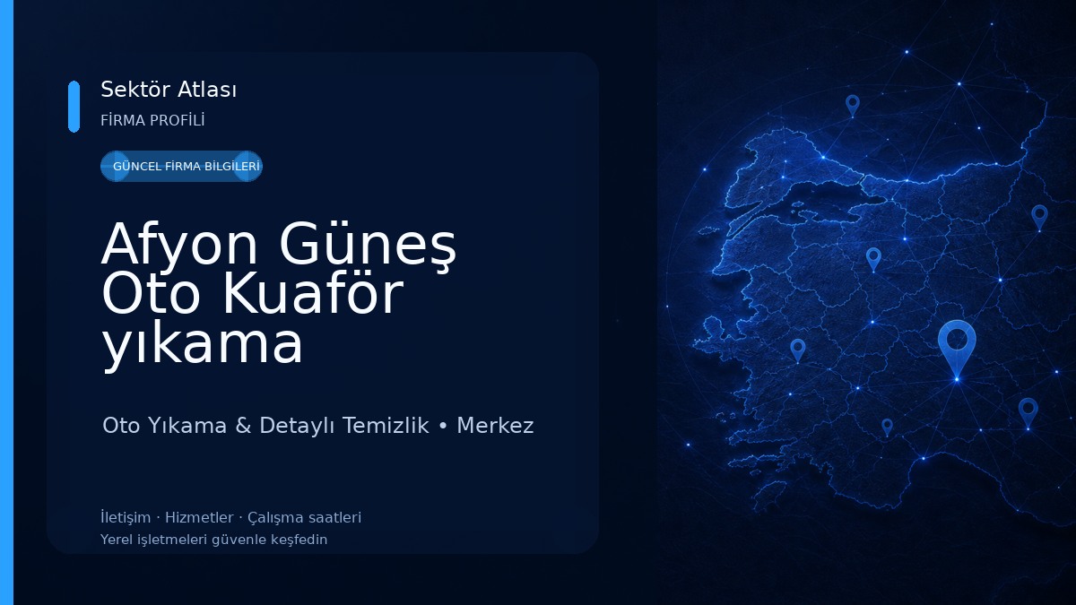 Afyon Güneş Oto Kuaför yıkama Oto Yıkama & Detaylı Temizlik