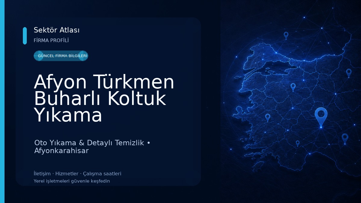 Afyon Türkmen Buharlı Koltuk Yıkama Oto Yıkama & Detaylı Temizlik