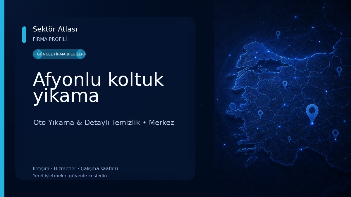Afyonlu koltuk yikama 
