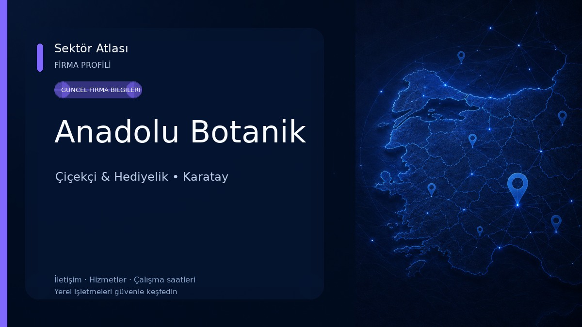 Anadolu Botanik 
