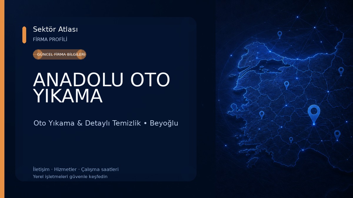ANADOLU OTO YIKAMA Oto Yıkama & Detaylı Temizlik