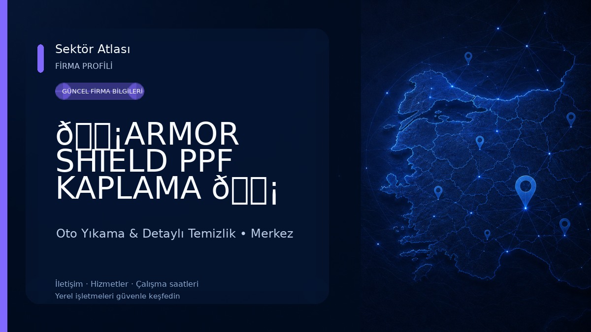 🛡️ARMOR SHIELD PPF KAPLAMA 🛡️ Oto Yıkama & Detaylı Temizlik