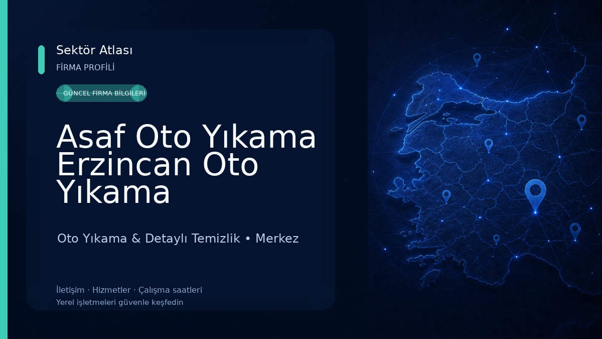 Asaf Oto Yıkama Erzincan Oto Yıkama