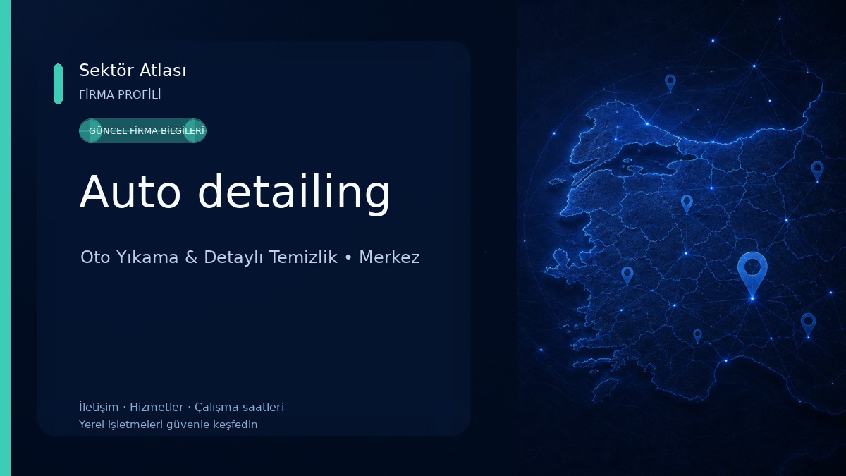 Auto detailing Oto Yıkama & Detaylı Temizlik