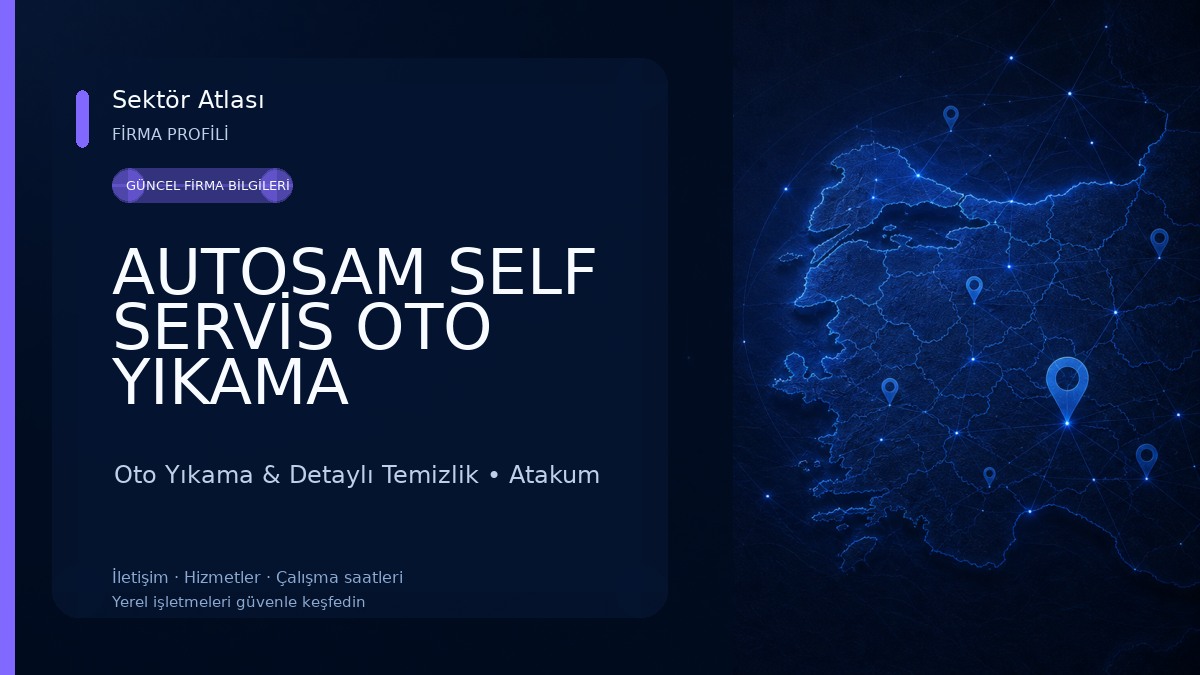 AUTOSAM SELF SERVİS OTO YIKAMA Oto Yıkama & Detaylı Temizlik