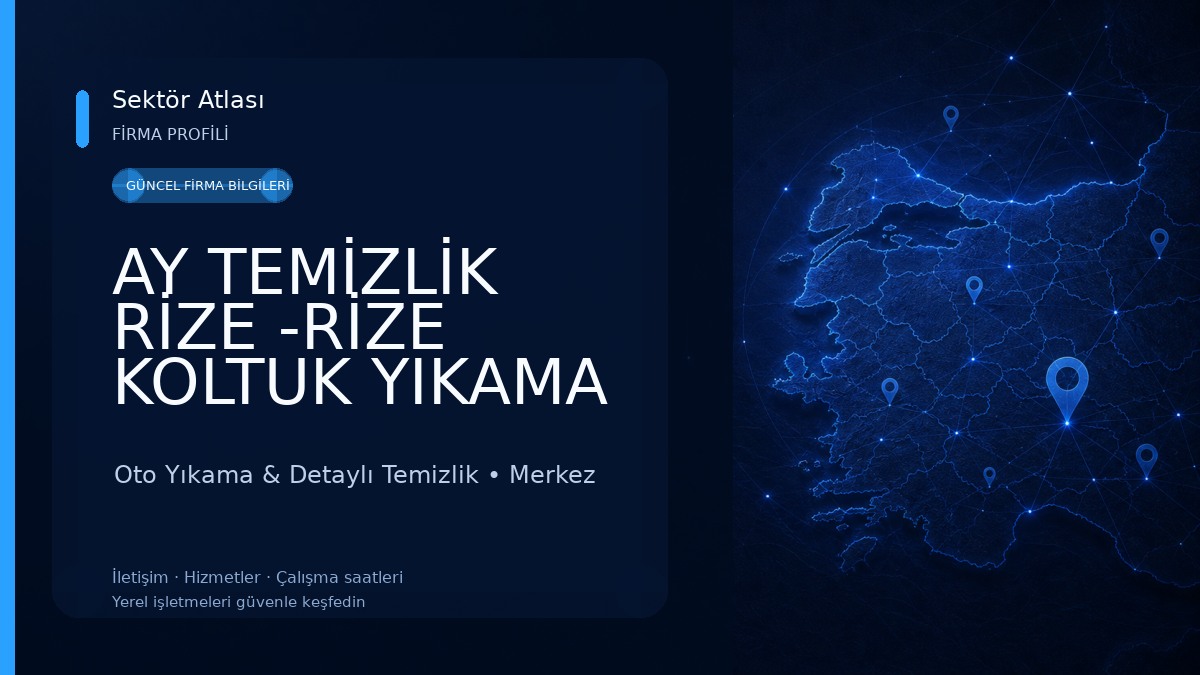 AY TEMİZLİK RİZE -RİZE KOLTUK YIKAMA Oto Yıkama & Detaylı Temizlik