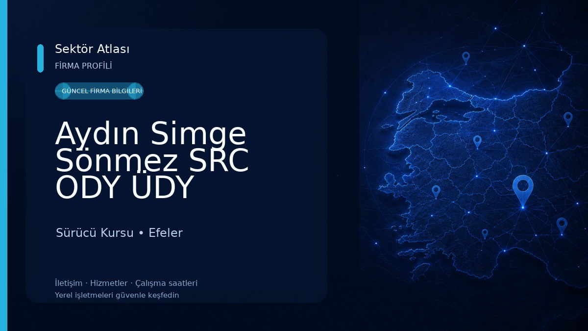 Aydın Simge Sönmez SRC ODY ÜDY Belgeleri