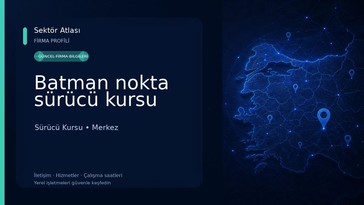 Batman nokta sürücü kursu 