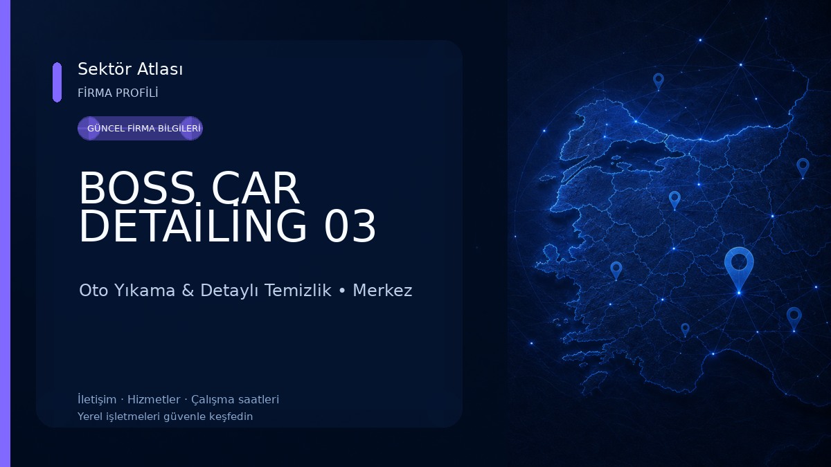 BOSS CAR DETAİLİNG 03 Oto Yıkama & Detaylı Temizlik