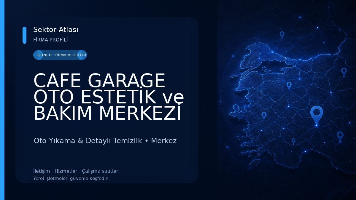 CAFE GARAGE OTO ESTETİK ve BAKIM MERKEZİ OTO SERVİS Oto Yıkama & Detaylı Temizlik