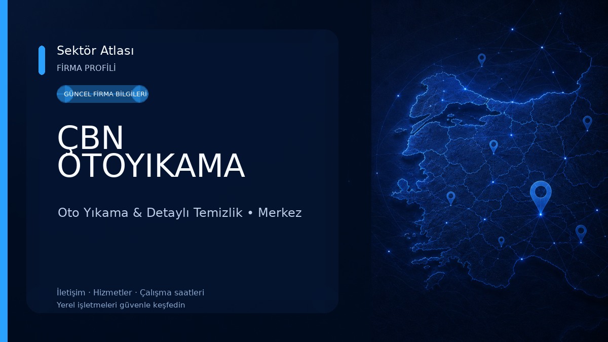 ÇBN OTOYIKAMA Oto Yıkama & Detaylı Temizlik