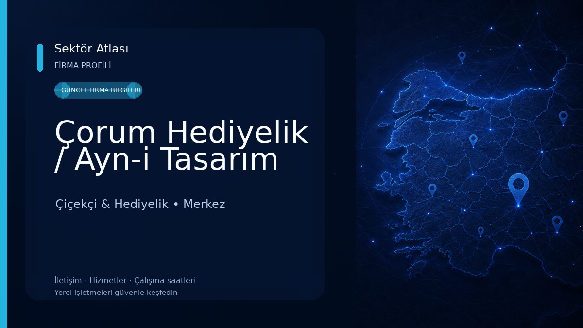 Çorum Hediyelik / Ayn-i Tasarım 