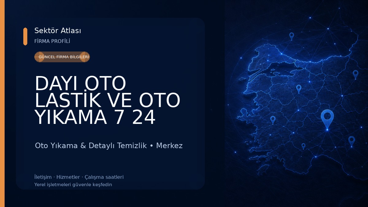 DAYI OTO LASTİK VE OTO YIKAMA 7 24 YOL YARDIM PETLAS SAVA CONTİNENTAL PİRELLİ Oto Yıkama & Detaylı Temizlik