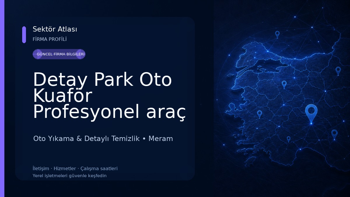 Detay Park Oto Kuaför Profesyonel araç temizleme merkezi