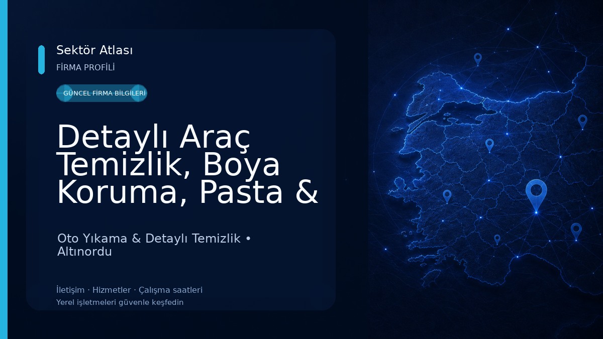 Detaylı Araç Temizlik, Boya Koruma, Pasta & Cila Buhar Oto Yıkama & Detaylı Temizlik