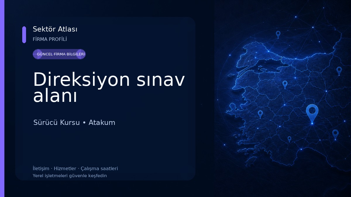 Direksiyon sınav alanı