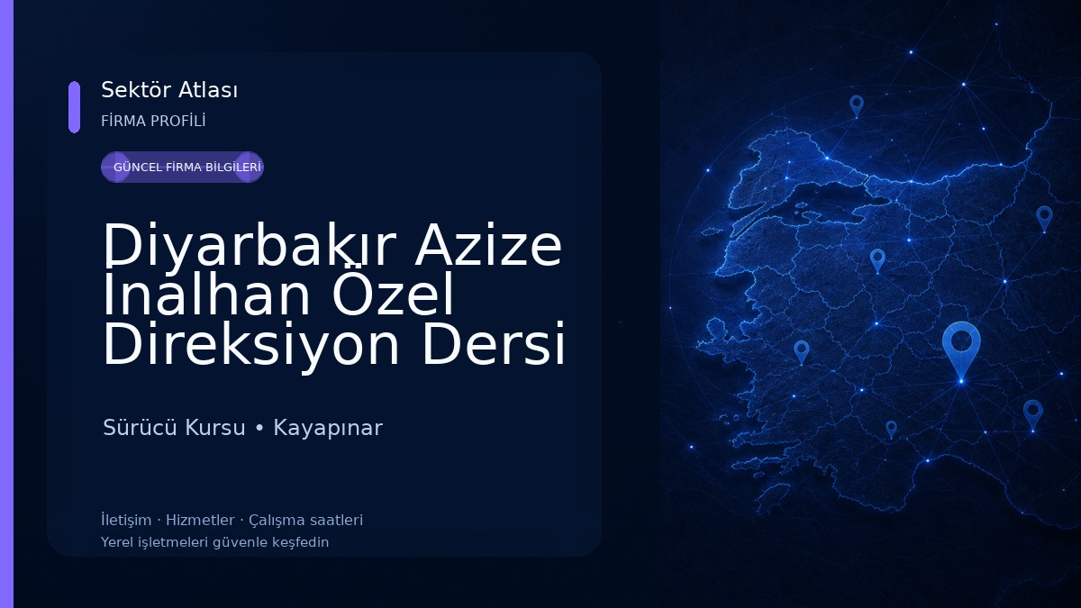Diyarbakır Azize İnalhan Özel Direksiyon Dersi Bay &Bayan & Direksiyon Sınavına Hazırlık & Güvenli Sürüş 