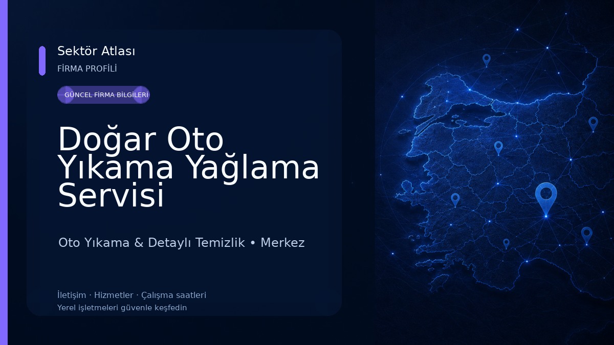 Doğar Oto Yıkama Yağlama Servisi Oto Yıkama & Detaylı Temizlik