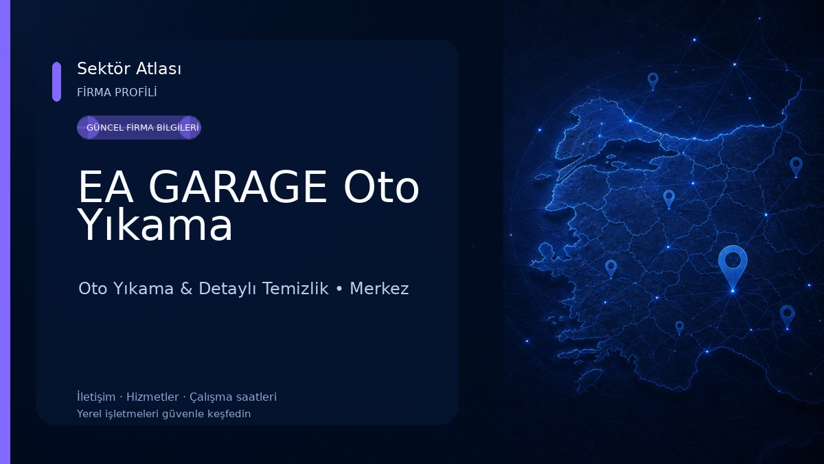 EA GARAGE Oto Yıkama Oto Yıkama & Detaylı Temizlik
