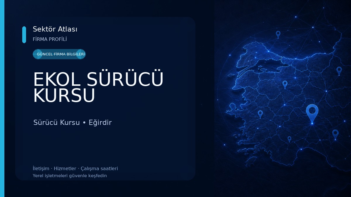 EKOL SÜRÜCÜ KURSU Sürücü Kursu