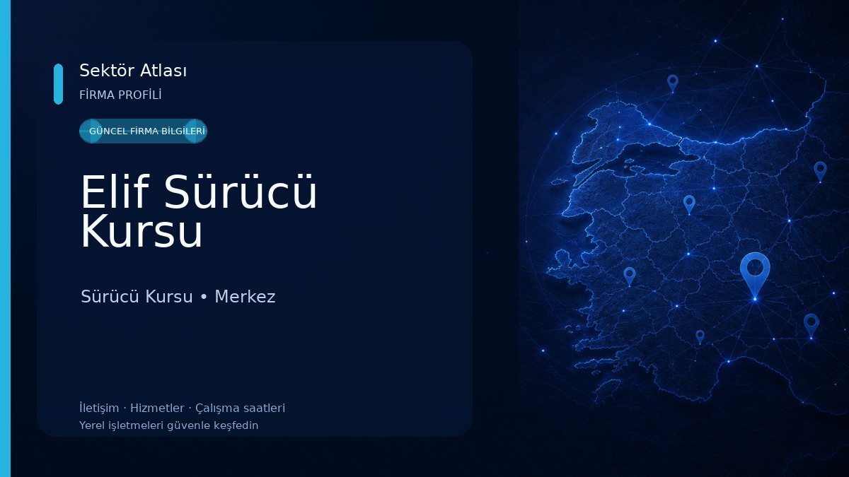 Elif Sürücü Kursu Sürücü Kursu