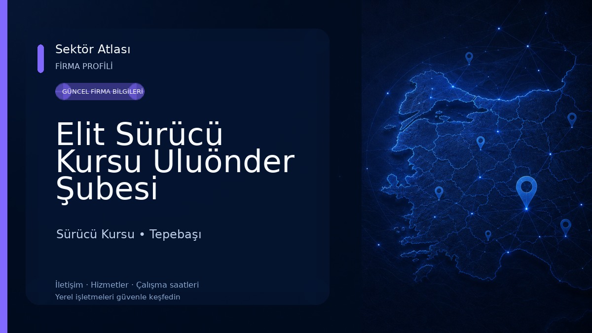 Elit Sürücü Kursu Uluönder Şubesi