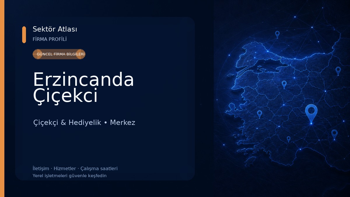 Erzincanda Çiçekci