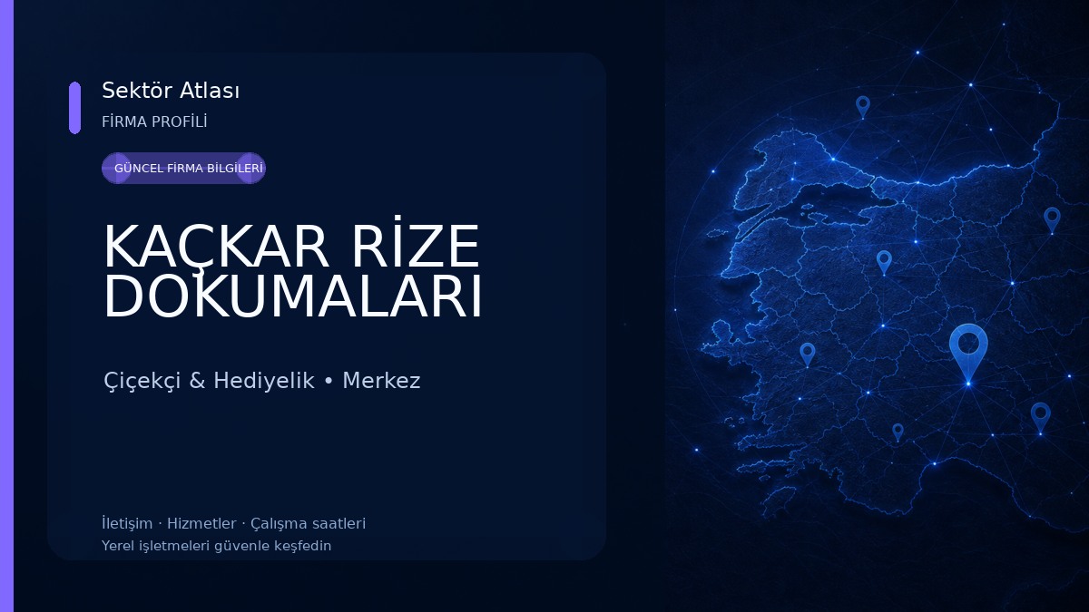 KAÇKAR RİZE DOKUMALARI
