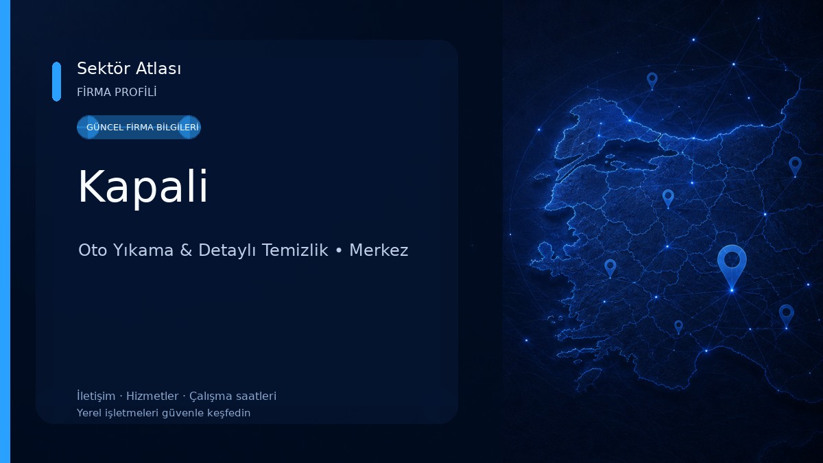 Kapali Oto Yıkama & Detaylı Temizlik