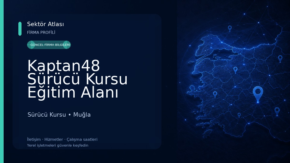 Kaptan48 Sürücü Kursu Eğitim Alanı 