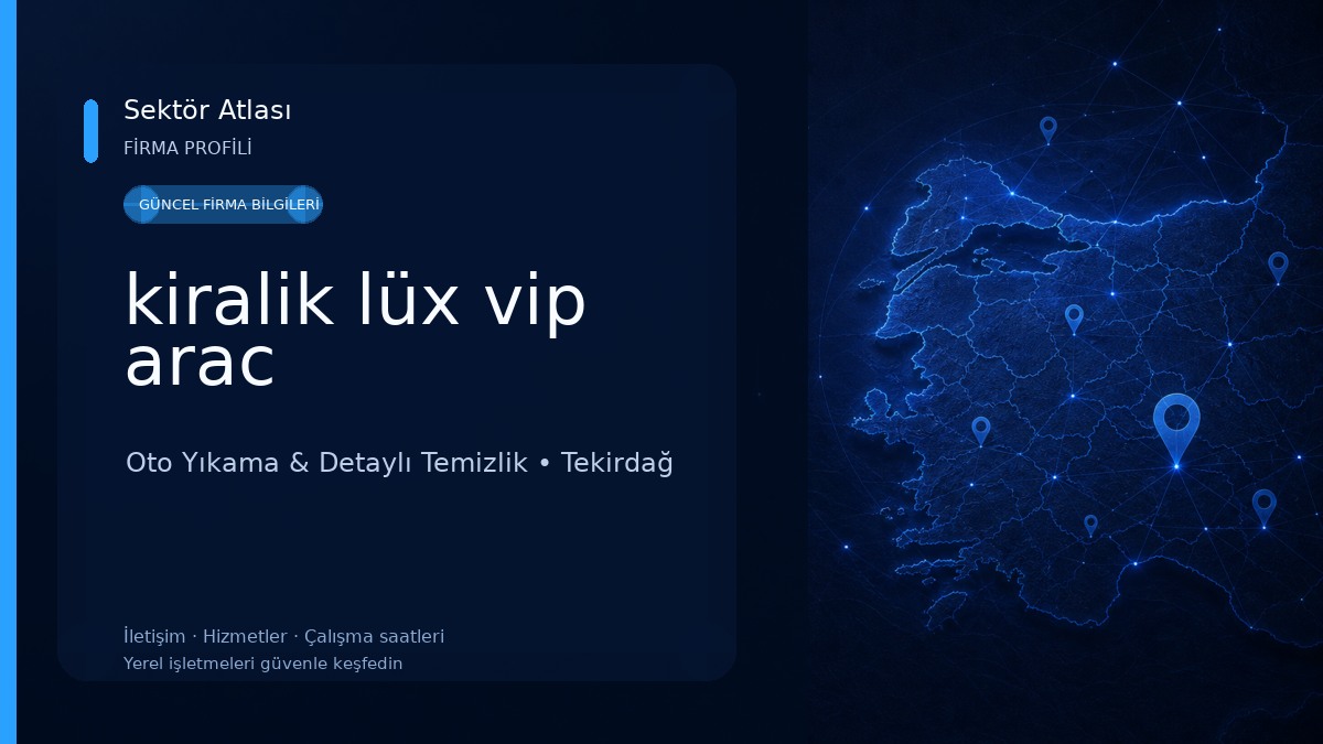 kiralik lüx vip arac Oto Yıkama & Detaylı Temizlik