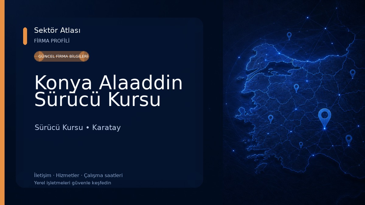 Konya Alaaddin Sürücü Kursu Sürücü Kursu