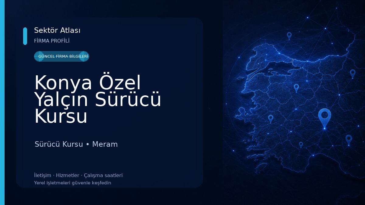 Konya Özel Yalçın Sürücü Kursu Sürücü Kursu