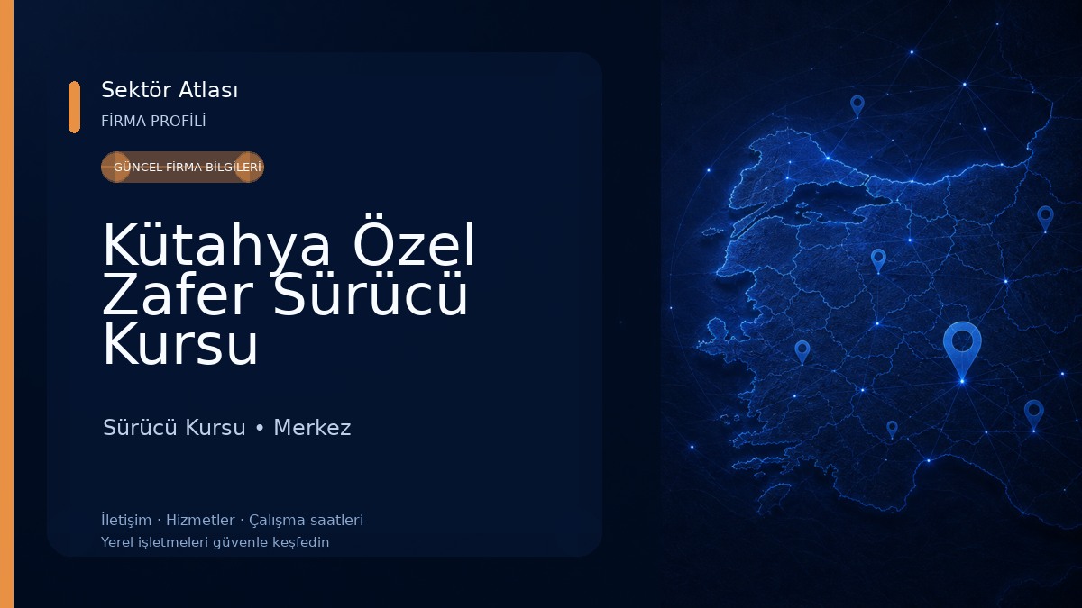 Kütahya Özel Zafer Sürücü Kursu Sürücü Kursu