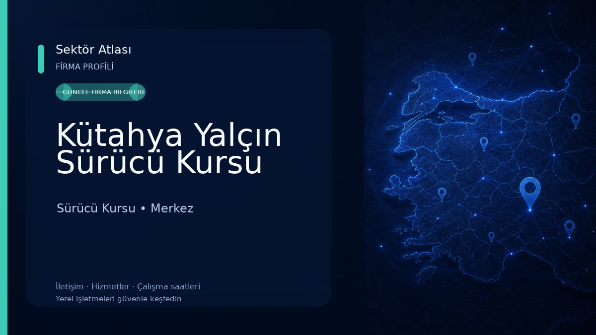 Kütahya Yalçın Sürücü Kursu Sürücü Kursu