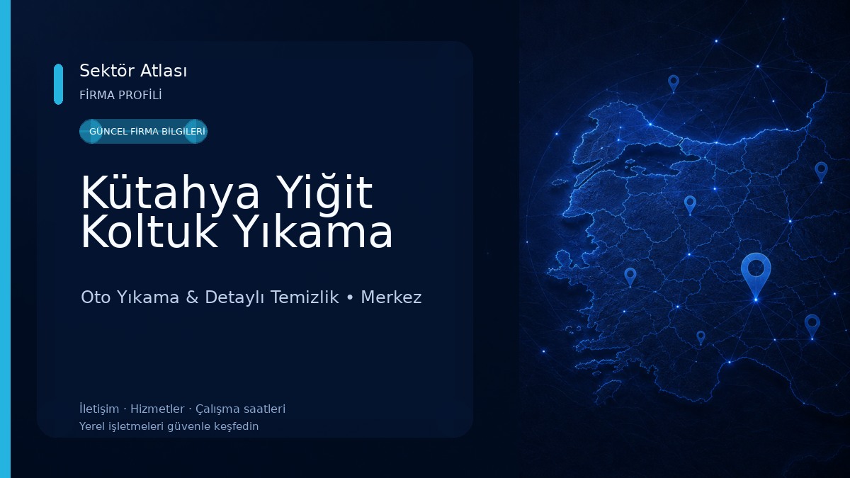 Kütahya Yiğit Koltuk Yıkama 