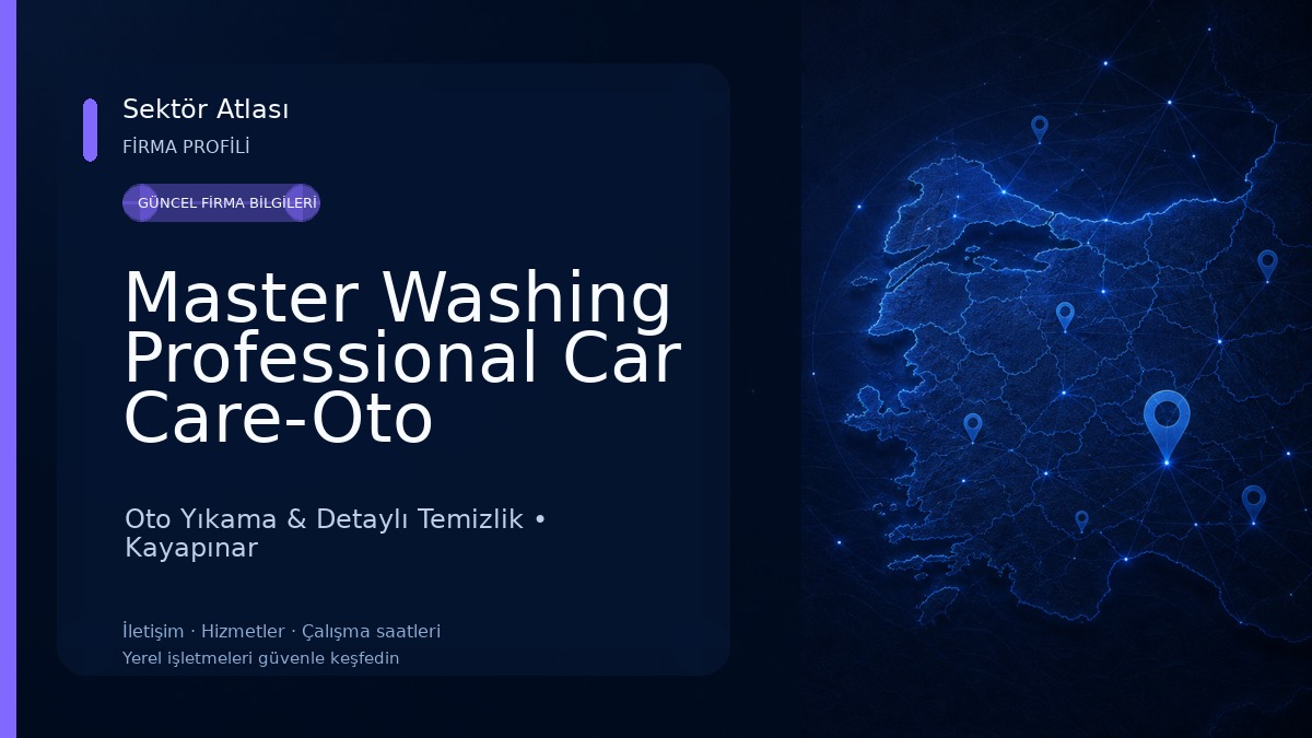 Master Washing Professional Car Care-Oto Yıkama ve Estetik Merkezi Oto Yıkama & Detaylı Temizlik