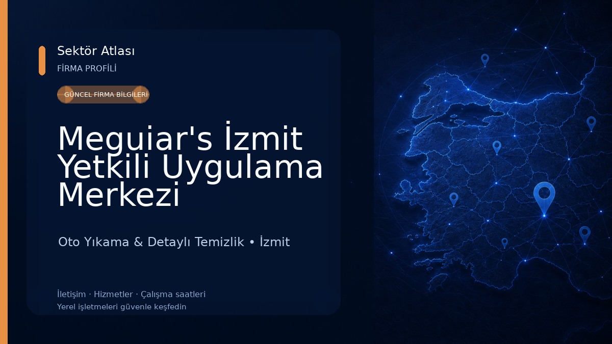 Meguiar's İzmit Yetkili Uygulama Merkezi Yahyakaptan Oto Yıkama & Detaylı Temizlik