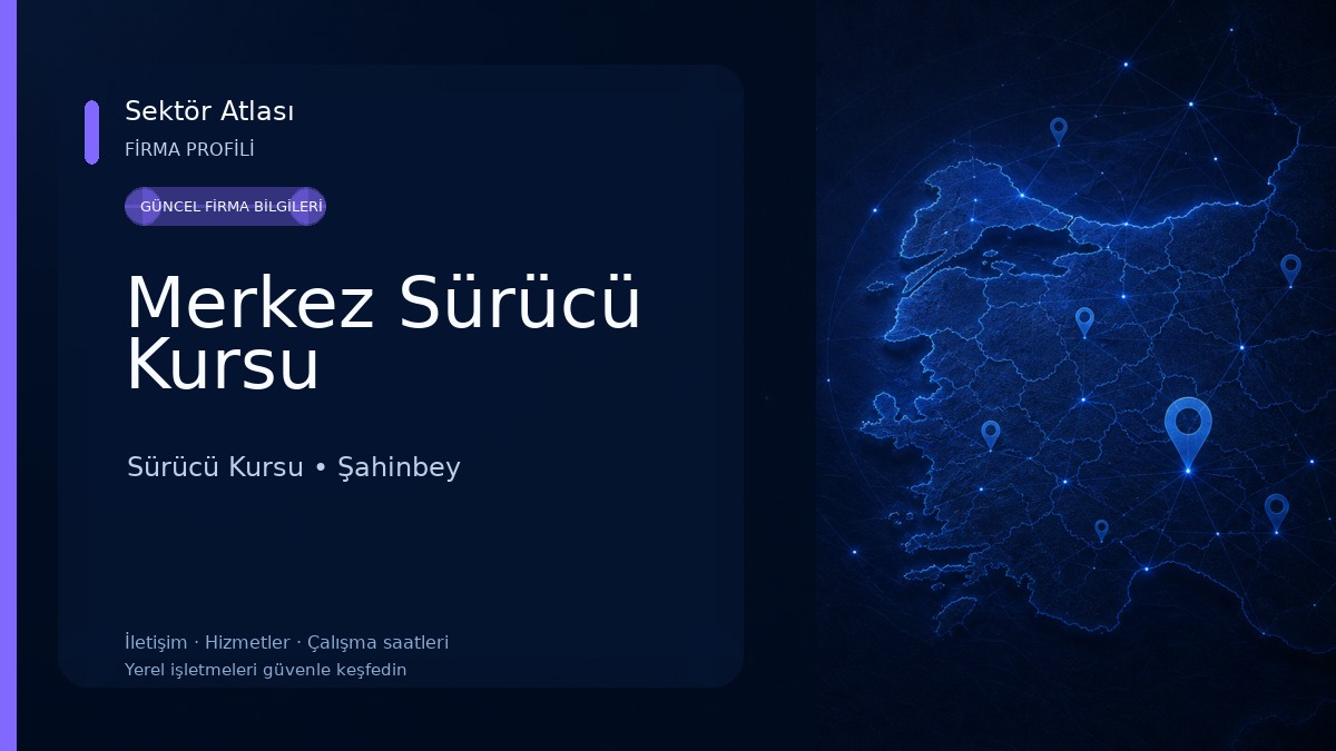 Merkez Sürücü Kursu Sürücü Kursu