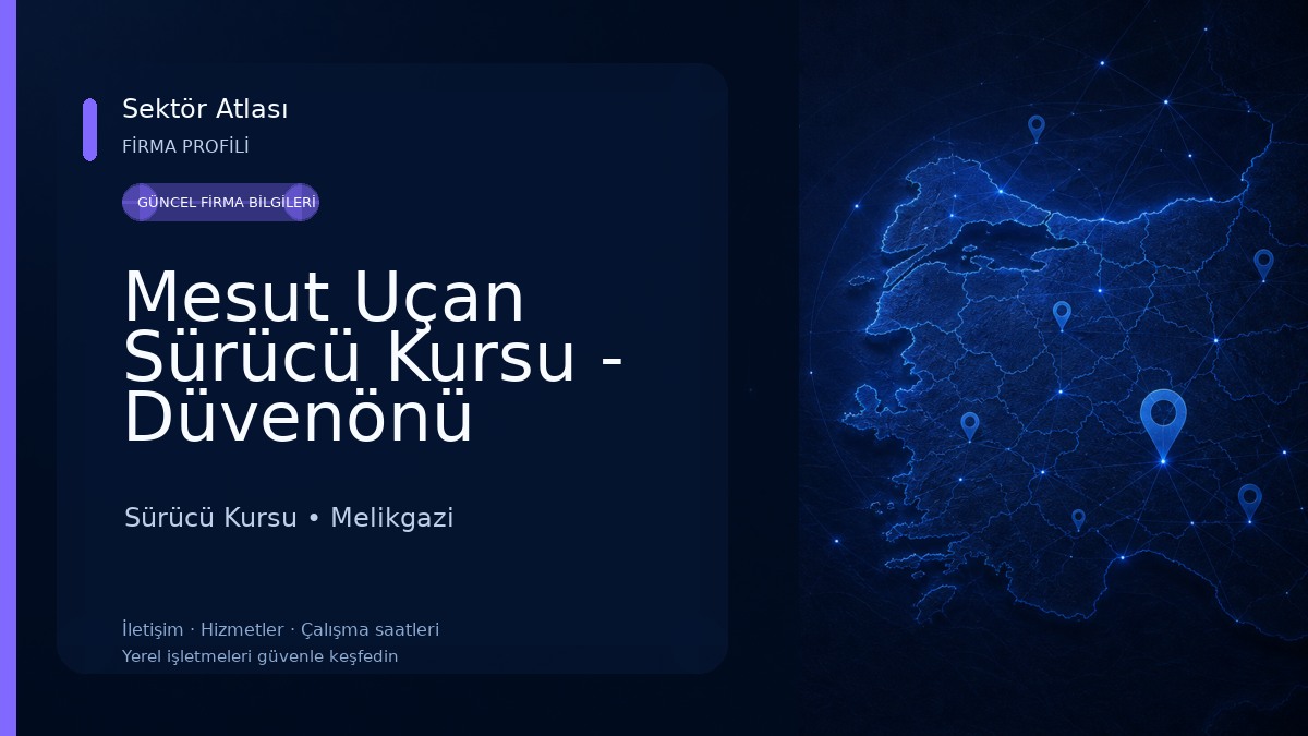 Mesut Uçan Sürücü Kursu - Düvenönü Şubesi Sürücü Kursu