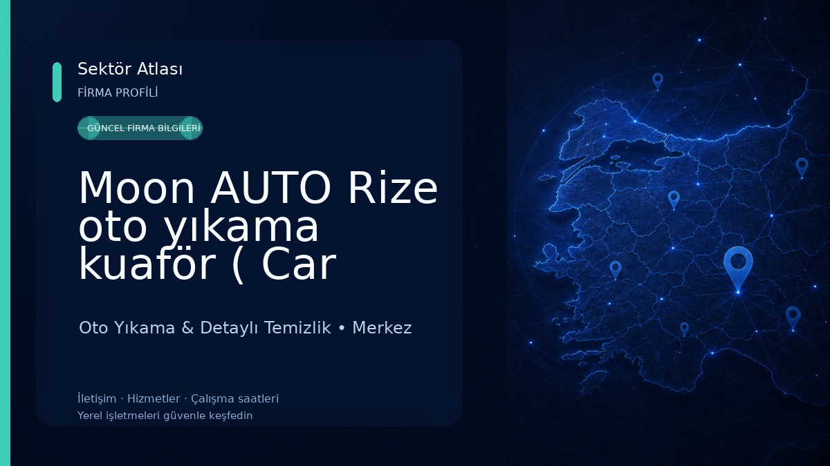 Moon AUTO Rize oto yıkama kuaför ( Car Studio ) Oto Yıkama & Detaylı Temizlik
