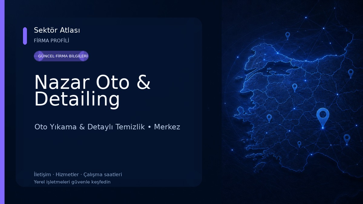 Nazar Oto & Detailing Oto Yıkama & Detaylı Temizlik