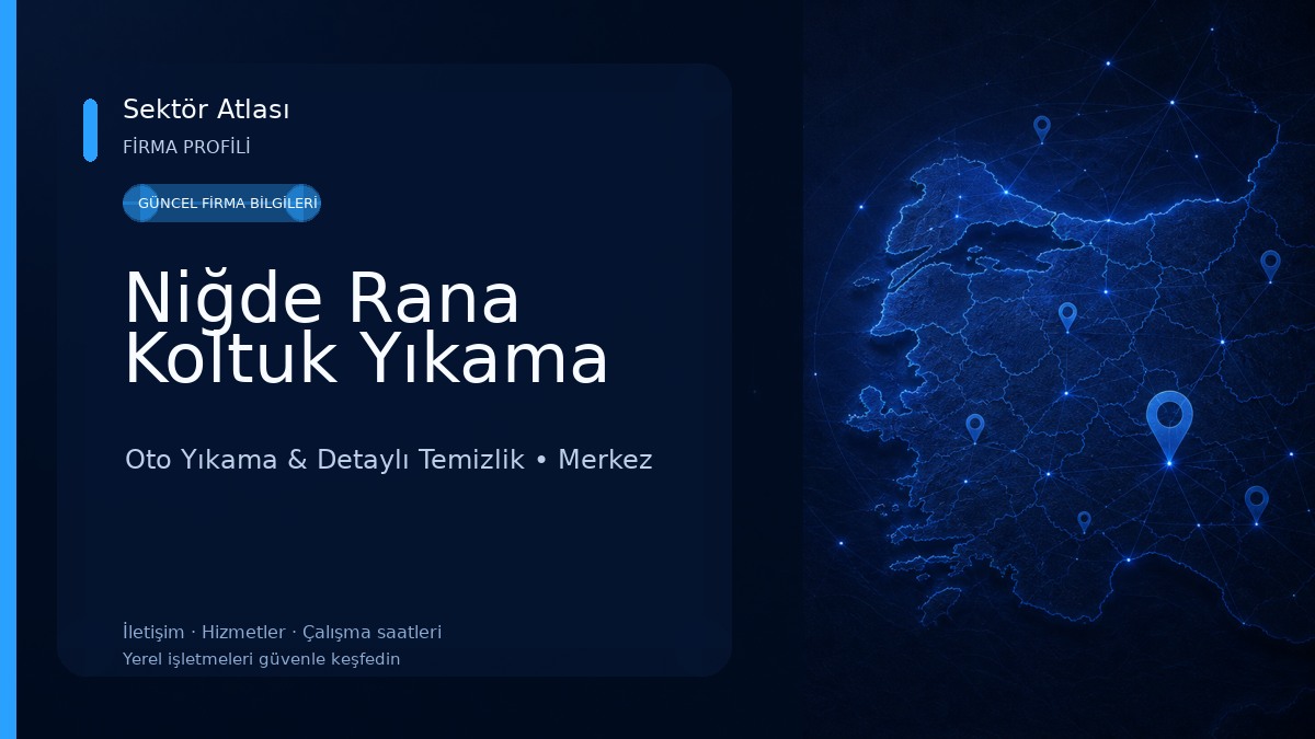 Niğde Rana Koltuk Yıkama 