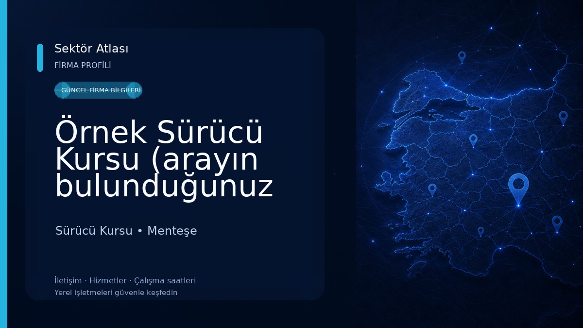 Örnek Sürücü Kursu (arayın bulunduğunuz yerden alalım)